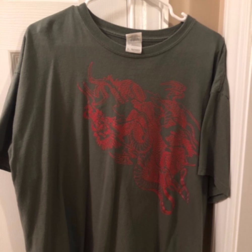 Tattoo Army Green/Red Jade Monkey Tattoo XL T